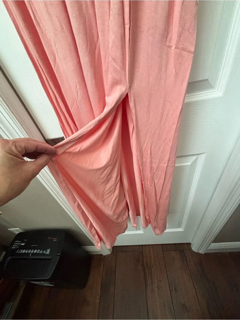 Halley & Co. Cream Lace Pink Lined Sleeveless Dress - Picture 5 of 5